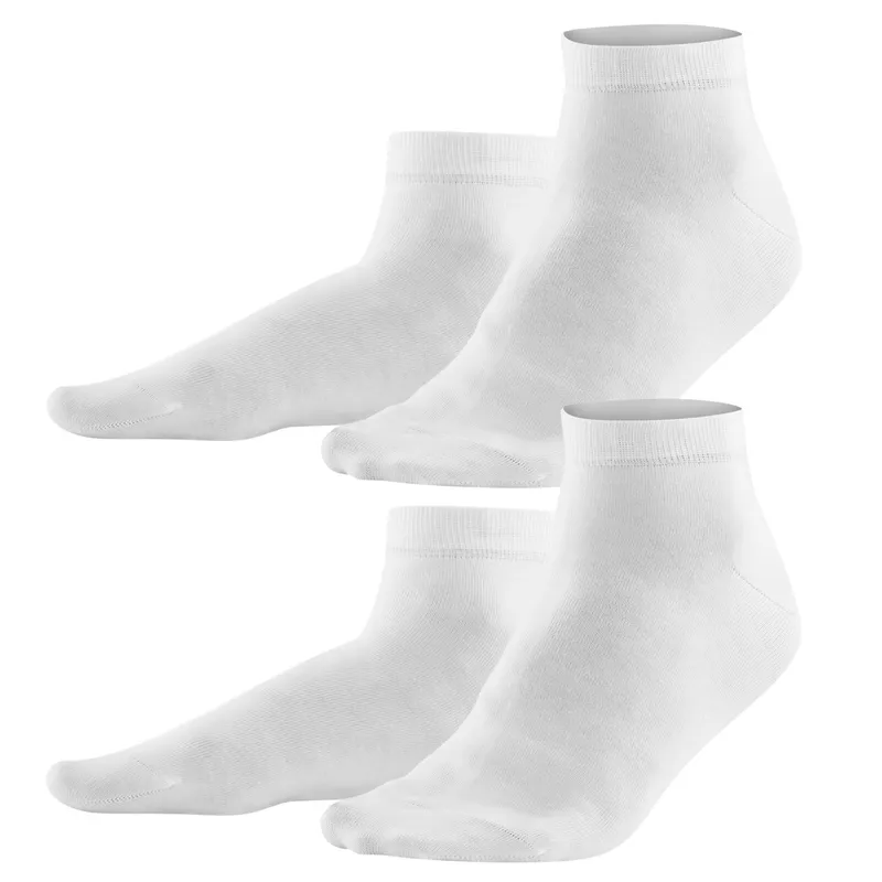 Living Crafts Living Crafts - Herren Sneaker-Socken, 2er-Pack (98% Bio-Baumwolle; 2% Elasthan), Weiß, – Produktbild 2 von 4