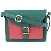 El Puente El Puente Schultertasche "Farbmix" | Fair Trade & Handmade aus Indien, Grün,rot, – Produktbild 1 von 1