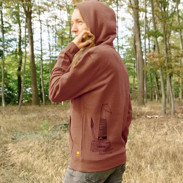 Cmig Cmig Unisex Hoodie Reisewiesel, Heritage brown (braun), – Produktbild 3 von 3