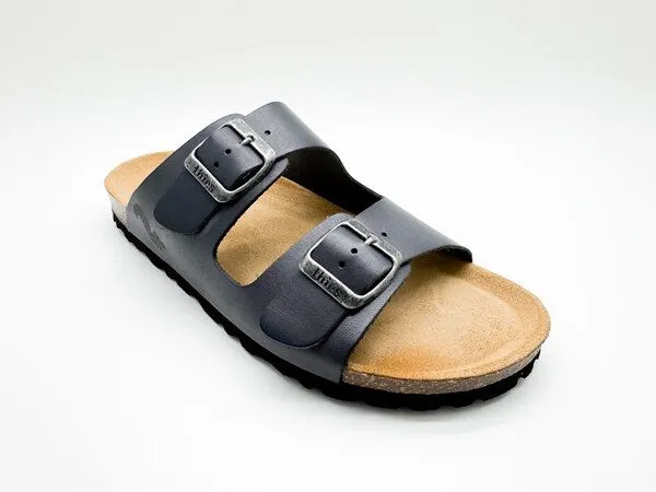 thies thies ® Eco Sandalen aus vegetabil gegerbtem Leder, Charcoal, – Produktbild 2 von 4