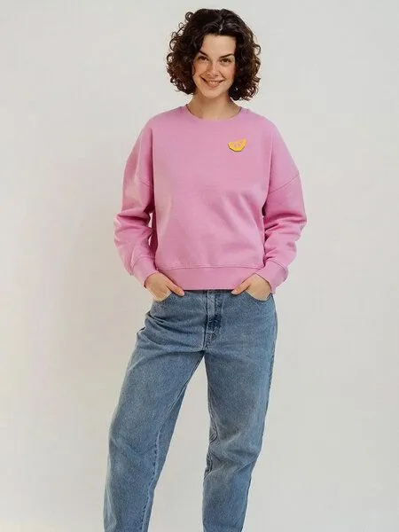 Kultgut Kultgut Artdesign - Goodness Pulloversweater im Boxistyle / Citrona, Pink, – Produktbild 3 von 3