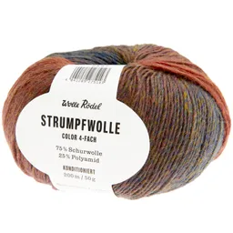 Wolle Rödel Wolle Rödel Strumpfwolle Color Marine/Rost – Produktbild 1 von 1