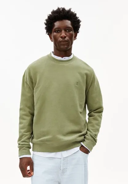ARMEDANGELS ARMEDANGELS BAARO LOOP Herren Sweatshirt aus Bio-Baumwolle, Fatigue green, – Produktbild 1 von 4