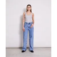 JAN N JUNE JAN N JUNE High Waist Jeans SELENE mit Schlitz, Light blue, – Produktbild 1 von 1