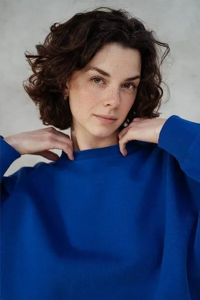 Kultgut Kultgut Goodness Sweater 100% Bio-Baumwolle - Ein schöner Allrounder im Boxistyle, Blau, – Produktbild 1 von 4