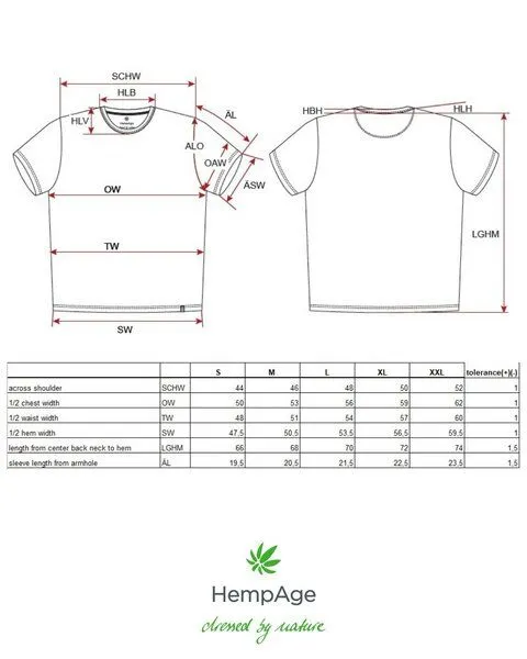 HempAge HempAge Herren Streifen T-Shirt Hanf/Biobaumwolle, Water(blau), – Produktbild 3 von 4