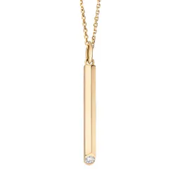 Maren Jewellery Sunbeam Anhänger an Kette - 18K Gelbgold & Labordiamant – Produktbild 1 von 1