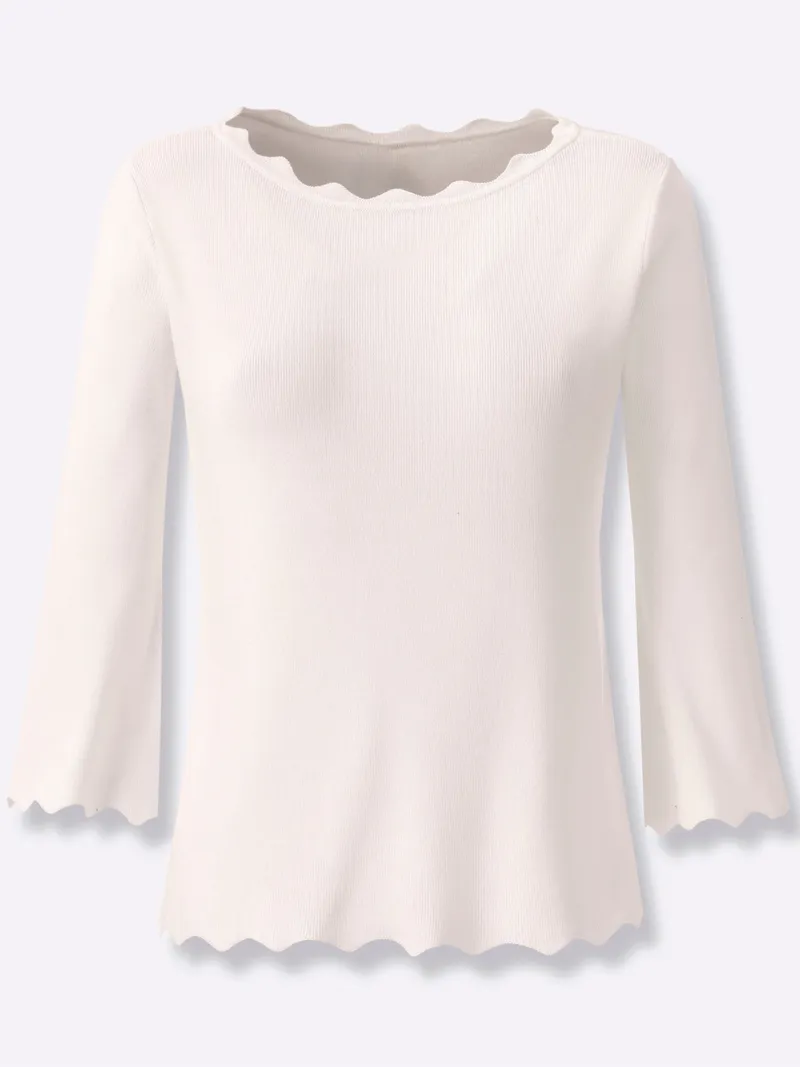 heine Feinstrickpullover ecru, Ecru, – Produktbild 1 von 2