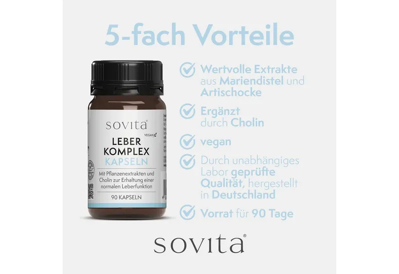 Ascopharm Ascopharm Leber Komplex Kapseln, 90 Stk. mit Artischocke, Mariendistel 1, 1 er – Produktbild 1 von 5