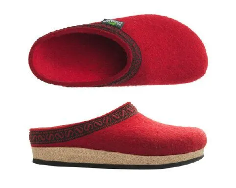 Stegmann Stegmann Wollfilz-Pantoffel Unisex 108, Rot(dark cherry), – Produktbild 1 von 1