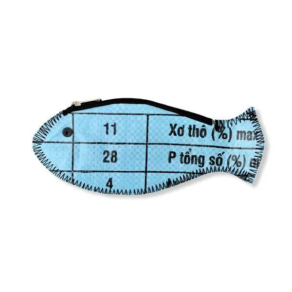 Beadbags Beadbags Fisch Geldbörse Ri80 recycelter Reissack, Hellblau, – Produktbild 3 von 4