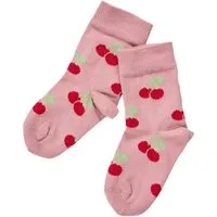 grödo Kinder Socken Baumwolle (kbA) Kirschen altrosa Gr.3-4 – Produktbild 1 von 1