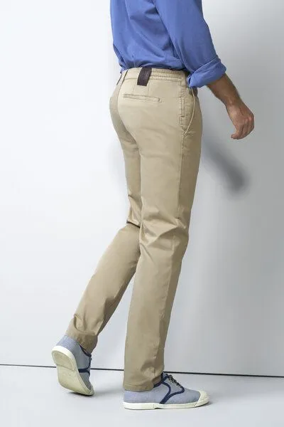 M 5 BY MEYER M 5 BY MEYER Chino mit Stretchbund, Braun (stein), – Produktbild 1 von 8