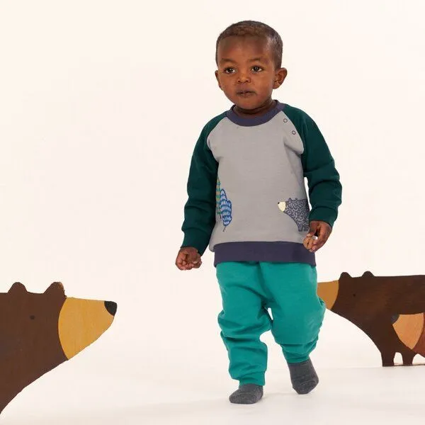 Sense Organics Sense Organics Babyhose in Petrolgrün, Modell CANDY, Petrolgrün, – Produktbild 2 von 4