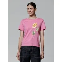 watapparel watapparel T-Shirt Frauen Sonnenblume, Bubble pink, – Produktbild 1 von 1