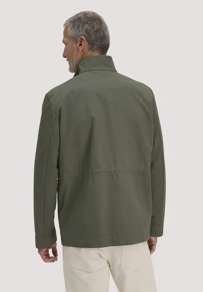 hessnatur hessnatur Field Jacket Regular NATURE SHELL aus reiner Bio-Baumwolle, Oliv, – Produktbild 3 von 5
