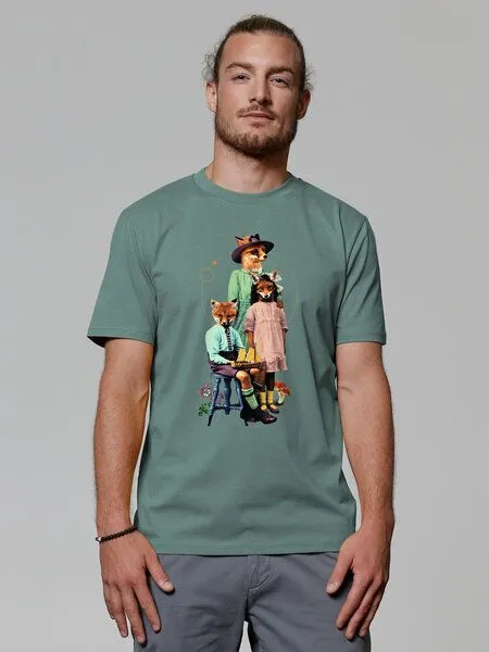 watapparel watapparel T-Shirt Unisex Fancy Fox, Green bay, – Produktbild 2 von 4