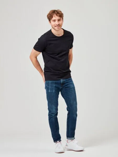 COREBASE COREBASE TShirt Doppelpack, 100% Bio-Baumwolle, 200 g/m², Weiss / schwarz, – Produktbild 4 von 4