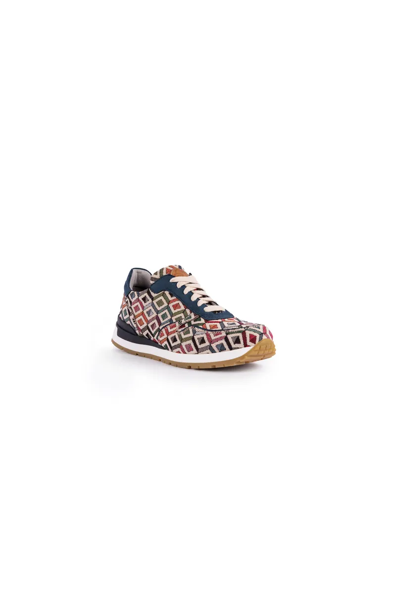 Risorse Future Risorse Future Herren vegan Roger Sneaker Rhombic, Mehrfarbig, – Produktbild 1 von 2