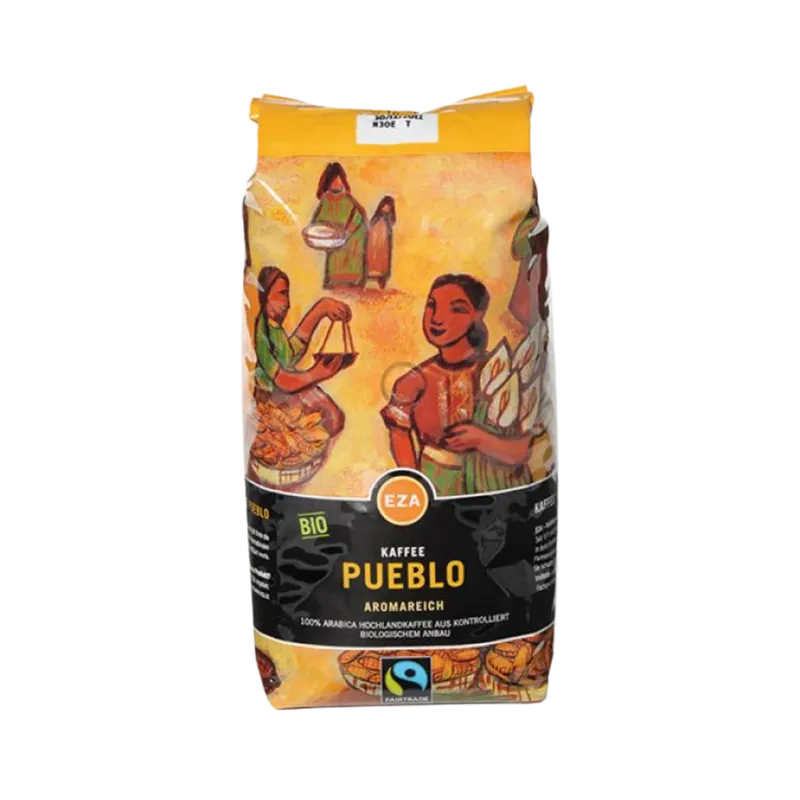 Eza EZA Fairtrade Pueblo Aromareich, Bio-Kaffee, Ganze Bohne, 1kg – Produktbild 1 von 1