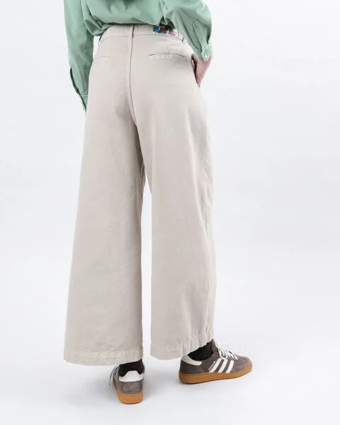 Brava Fabrics Brava Fabrics Bundfalten-Hose, Ecru, – Produktbild 3 von 4