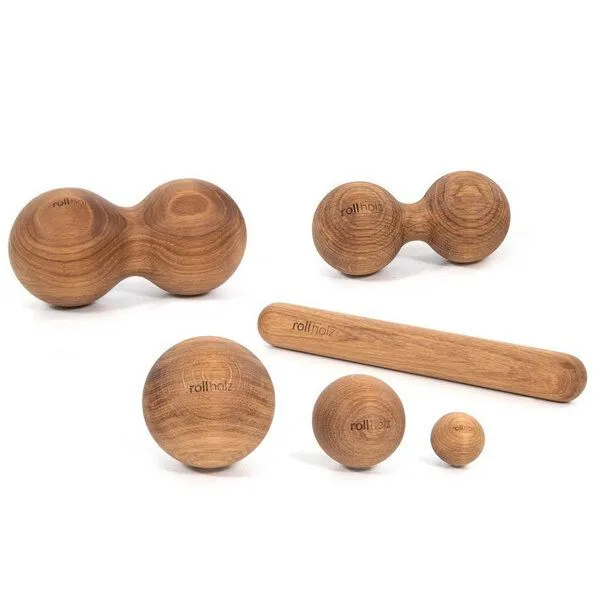 rollholz rollholz SET klein (6-teilig) - das Faszien- und Massageset aus Holz – Produktbild 4 von 7