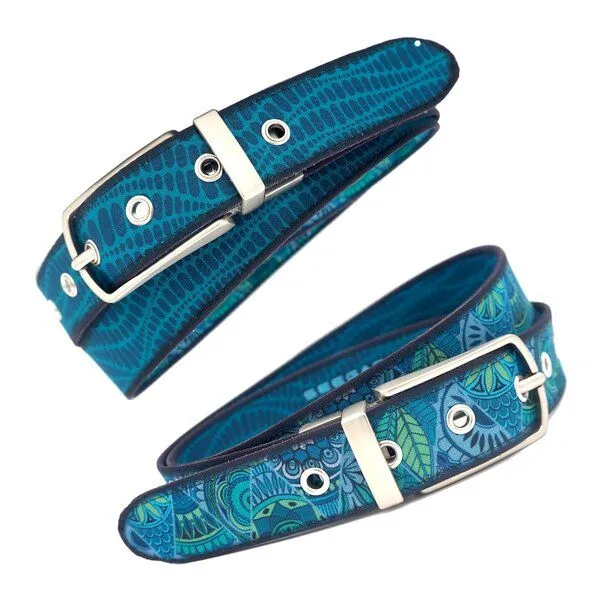 Seegarn Seegarn - Gürtel / Wendegürtel 'SeeWind' 3cm, Silber matt, – Produktbild 1 von 5
