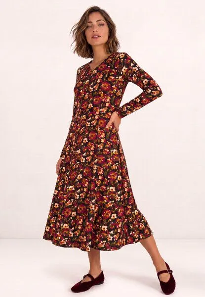 LANA Organic LANA Organic Midikleid aus Bio Baumwolle, Modell Avalon, Druck avalon, – Produktbild 2 von 4