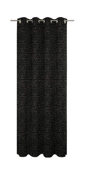 Nature by Adam Nature by Adam Vorhang aus Leinen & Bio-Baumwolle - Made in Germany - Scribble, Schwarz, – Produktbild 2 von 8