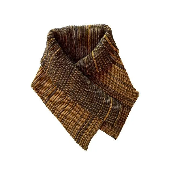 austriandesign.at austriandesign.at Schal "Rippe", Gold+anthrazit, – Produktbild 1 von 3