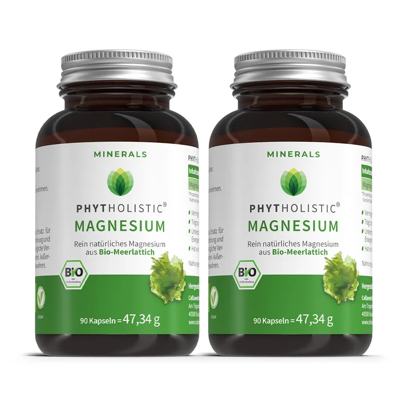 Cellavent Healthcare Bio Magnesium Tabletten - Phytholistic Magnesium 2 Monat – Produktbild 2 von 2