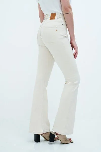 Kuyichi Kuyichi Flared Jeanshose - Lisette Flare, Natur (off white), – Produktbild 4 von 5