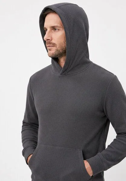 ORGANICATION ORGANICATION HECTORR | Waffel Hoodie aus Bio-Baumwolle & recyceltem Polyester, Grey, – Produktbild 4 von 5