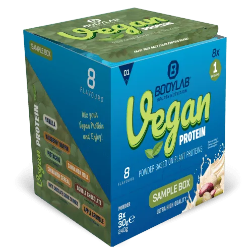 Bodylab24 Vegan Protein Probierbox 1 (8 Proben je 30g) – Produktbild 1 von 1