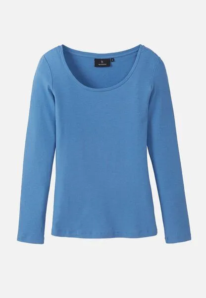 recolution Damen Rib Longsleeve aus LENZING Modal Mix - SENNA - recolution, Electric blue (blau), – Produktbild 1 von 1