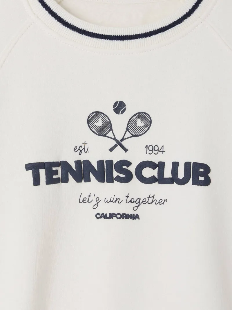 Vertbaudet Vertbaudet Mädchen Sport-Sweatshirt, Wollweiß, – Produktbild 4 von 4