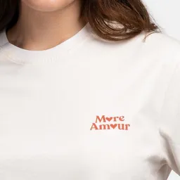 Natural Vibes Natural Vibes T-Shirt More Amour Bio GOTS | Bio T-Shirt | Weißes T-Shirt (Naturweiß) | Herren Damen T-Shirt | – Produktbild 1 von 1