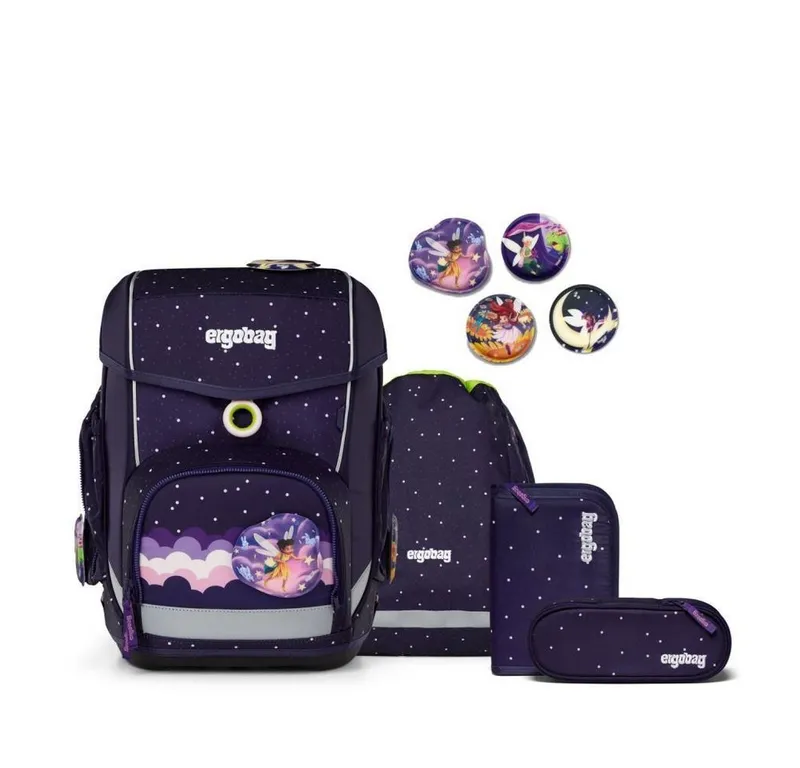 Ergobag Ergobag Schulranzen Cubo (5tlg., inkl. Sportbeutel, Federmäppchen, Schlampermäppchen und Kletties), Sternguckbär, – Produktbild 1 von 5