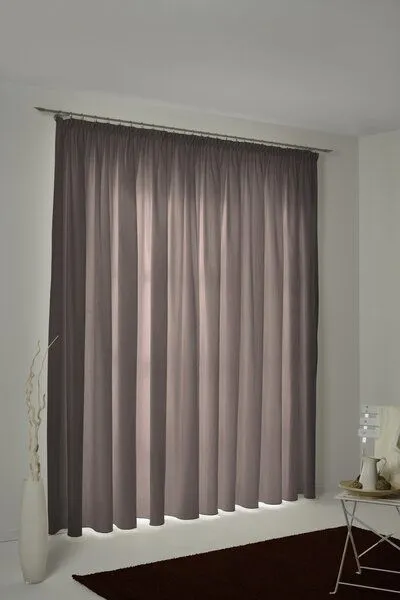 Nature by Adam Nature by Adam Vorhang aus 100% Bio-Baumwolle - Made in Germany - Uni Collection, Dunkelbraun, – Produktbild 7 von 7