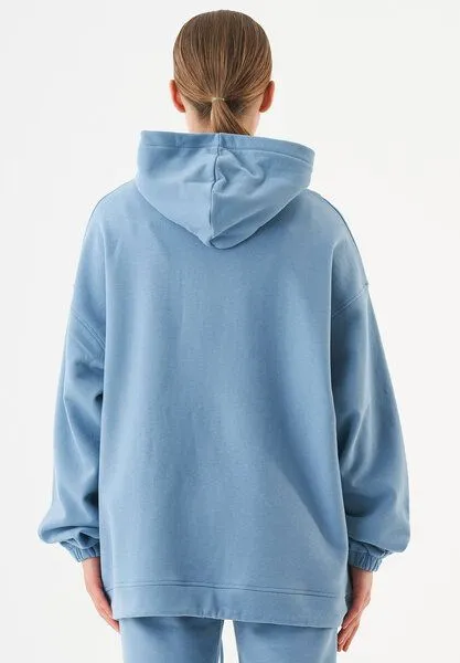 ORGANICATION ORGANICATION ESSENTIALS-HANDE- Soft Touch Oversize Hoodie aus Bio-Baumwolle, Steel blue, – Produktbild 4 von 4