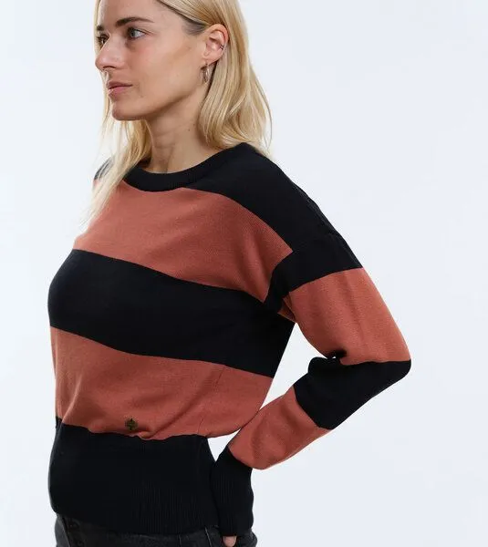 Gary Mash GARY MASH Kurzer Strickpulli May aus Biobaumwolle, Blockstreifen (mehrfarbig), – Produktbild 1 von 4