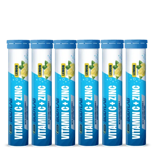 Bodylab24 Bodylab24 Vitamin C + Zinc - 6x 20 Brausetabletten - Lemon Flavouring – Produktbild 1 von 1