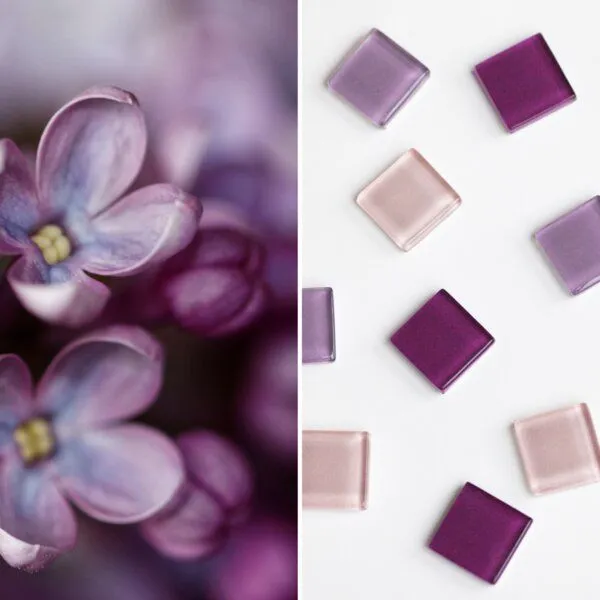 ALEXASCHA ALEXASCHA Magnet Set aus Upcycling Glas • 9 starke Magnete für den Kühlschrank • ideal zum Verschenken, Frühlingsblüte, – Produktbild 3 von 4
