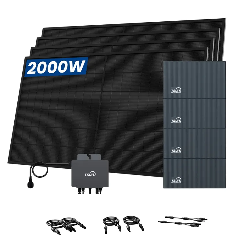 TSUN TSUN DCU2000Lite Batteriespeicher für Balkonkraftwerke, mit 4 x 500W Bifaziale Solarmodule - 8kWh / Selbstabholung – Produktbild 1 von 1