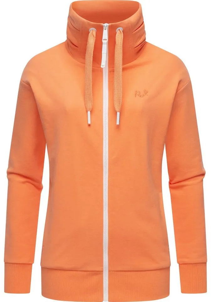 ragwear ragwear Sweatjacke Shocky sportliche Damen Zip-Hoodie mit Kordeln, Rosa, – Produktbild 4 von 4