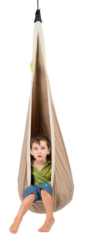 La Siesta LA SIESTA Kinder-Hängehöhle Joki 4-tlg. Ø 70 cm Textil Teddy, Beige, – Produktbild 4 von 5