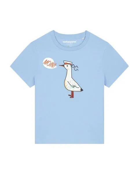 watapparel watapparel T-Shirt Frauen Moin Seagull, Blue soul, – Produktbild 1 von 3
