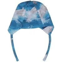 Walkiddy Babymütze GOTS zertifiziert – Blau mit Delfinmotiv, Bindebänder, weich & bequem | von Walkiddy – Produktbild 1 von 1