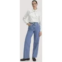 hessnatur hessnatur Jeans ALVA Wide Leg Soft aus Bio-Baumwolle mit TENCEL Lyocell, Light blue, – Produktbild 3 von 8