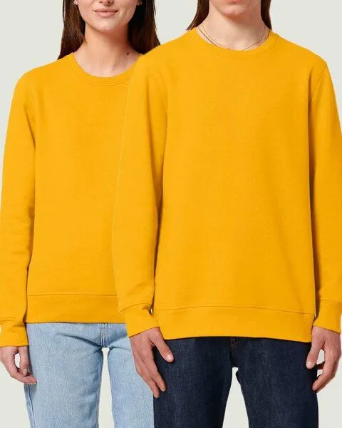 YTWOO YTWOO Unisex Sweatshirt | fairtrade & ökologisch, Gelb, – Produktbild 1 von 4